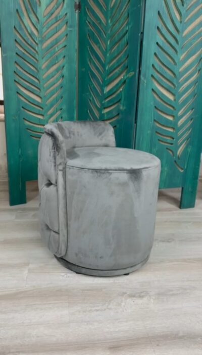 Sahra Makyaj Silindir Puf Tabure Kapitoneli Puf Bench